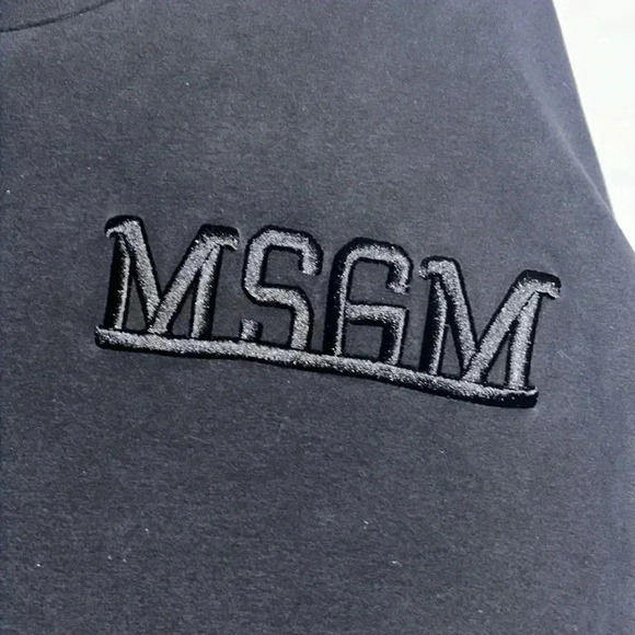 MSGM Black Hoodie Sweatshirt Size MED Long Sleeve - Picture 1 of 11